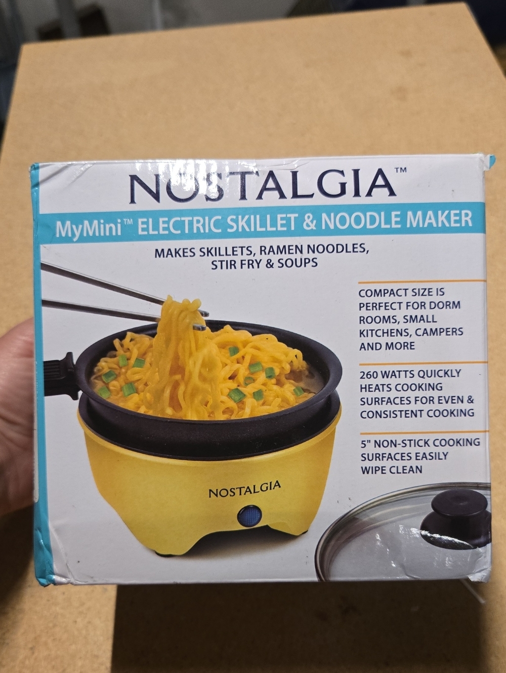 Nostalgia MyMini Electric Skillet & Noodle Maker